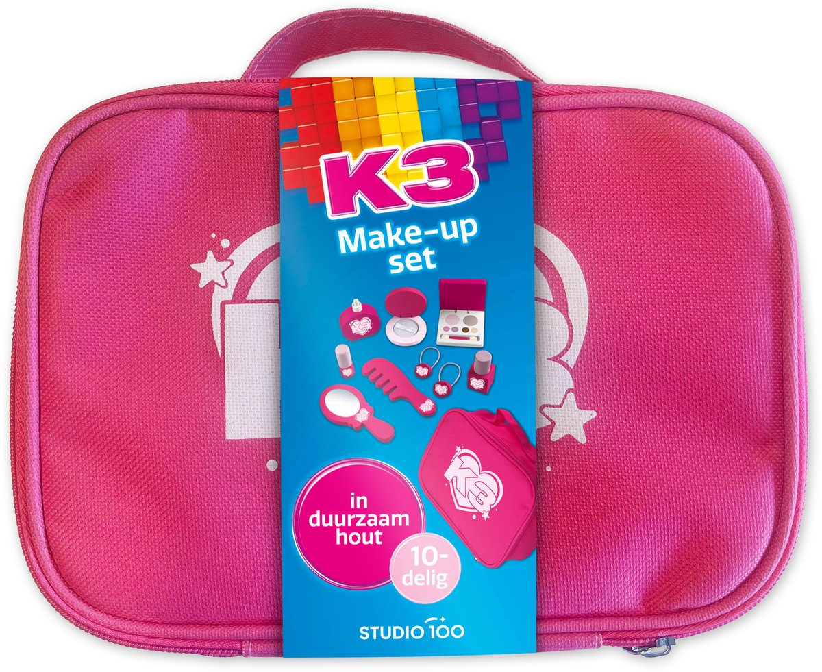 K3 - Speelgoedmake-up - Houten make-up set - 10 delig — afbeelding 2