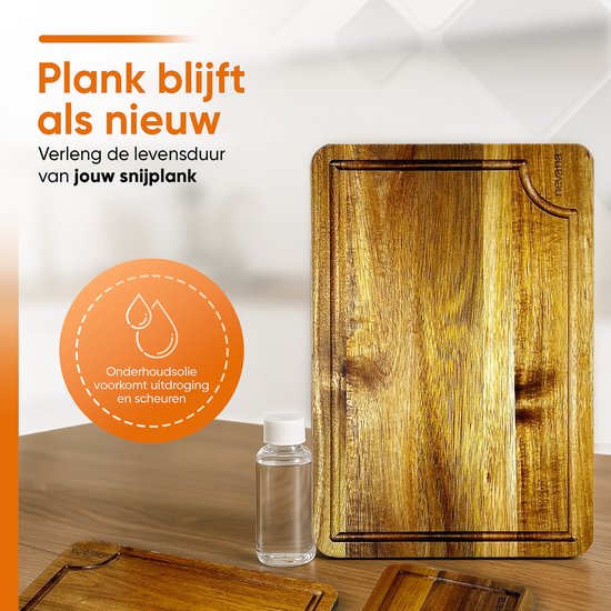 Ensemble de planches à découper Nevana - Planches à découper en bois d'acacia - Planches de cuisine -