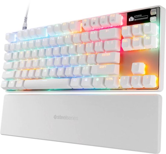 SteelSeries Apex Pro TKL Gen 3 - Mechanisch Gaming Keyboard - Wit - US Qwerty - Rapid Trigger, Rapid Tap, Protection Mode