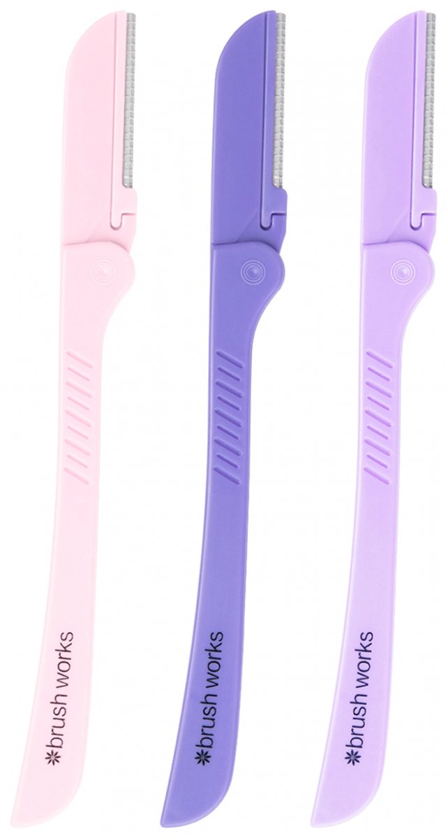 Brushworks Precision Eyebrow Razor (Set van 3)