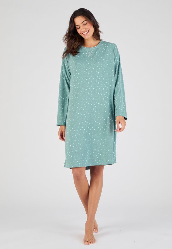 Damart - Chemise de nuit jersey tricot Thermolactyl - Vert - 38-40 (S)