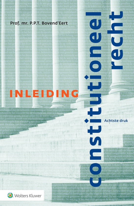 Inleiding constitutioneel recht - cover