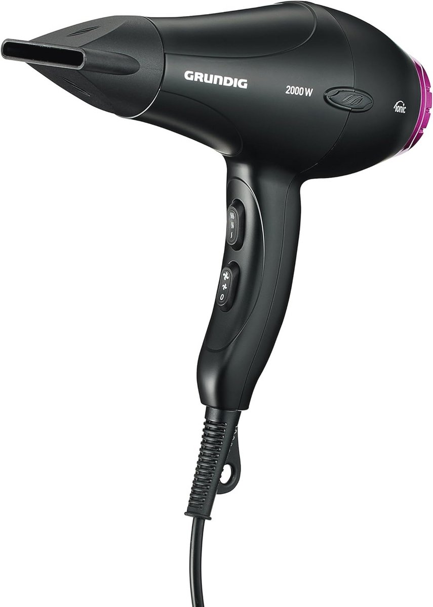 Compacte Professionele Haardroger 2000W met Koude Stand en Ionenfunctie