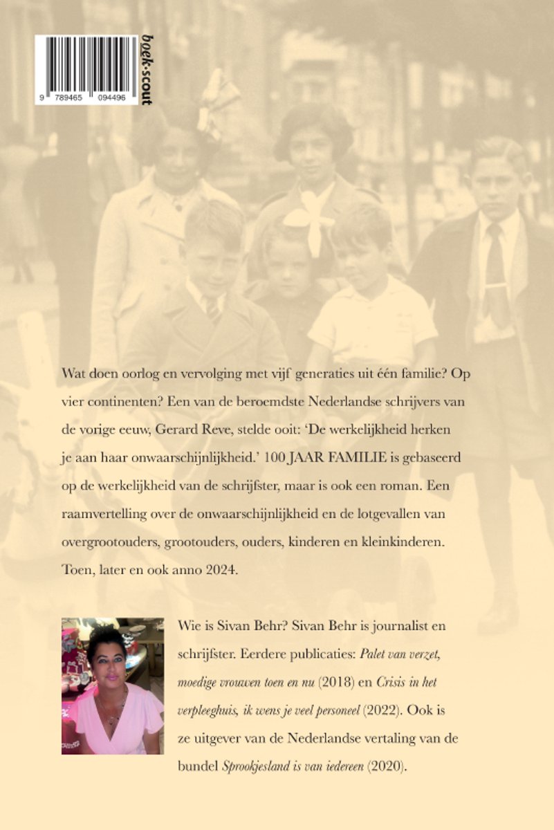 100 jaar familie - back cover