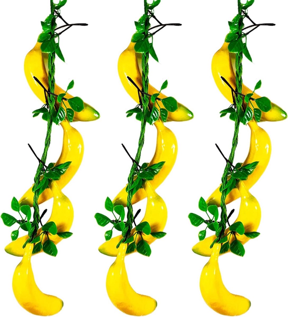 3 Stuks kunstmatige vruchten Nep fruit voor huisdecoratie Simulatie fruitset kunstmatige levensechte bananendecoratie voor Huis Keuken Bruiloft Partij Fotografie Decoratie - Morlight