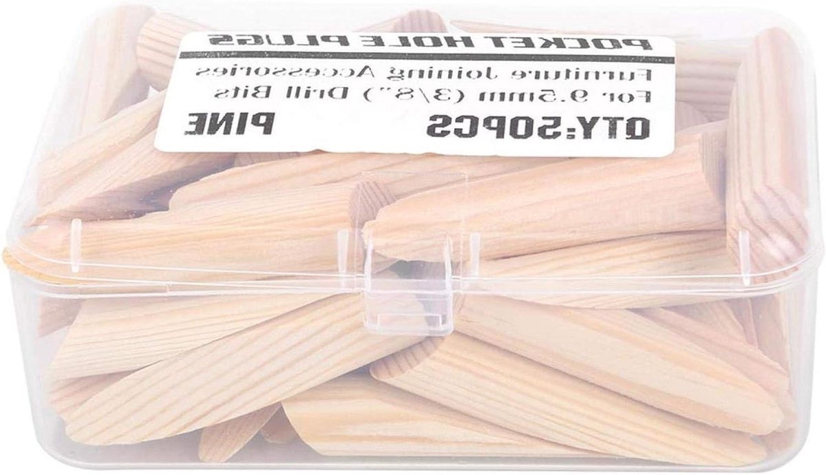 Houten zakgat pluggen - 50 stuks, houtbewerking grenen micro massief houten zakgat plug