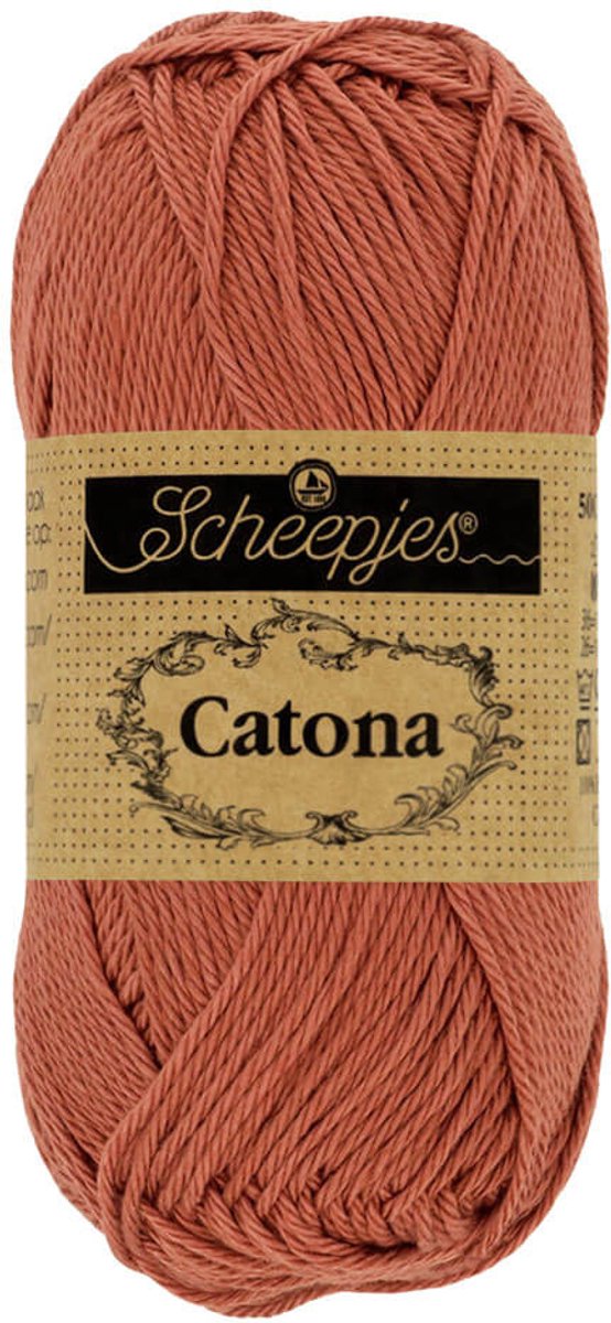 Scheepjes Catona 50 gram - 504 Brick Red