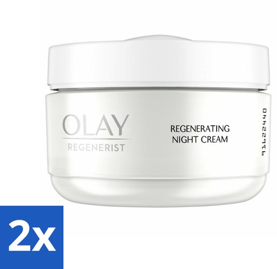 Olay - Regenerist - Nachtcrème - Regenererend - Alle Huidtypes - 50 ml - Voordeelverpakking - 2 stuks