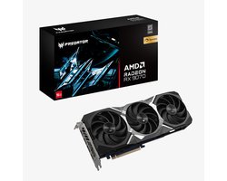 Acer Predator BiFrost AMD Radeon RX 9070 OC - Videokaart - 16GB - GDDR6 - PCIe 5 - 1x HDMI 2.1 - 3x DisplayPort 2.1