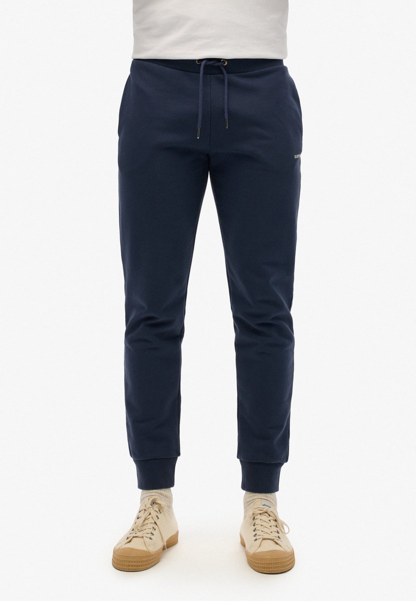 Superdry Effen joggingbroek Heren Broeken Marineblauw