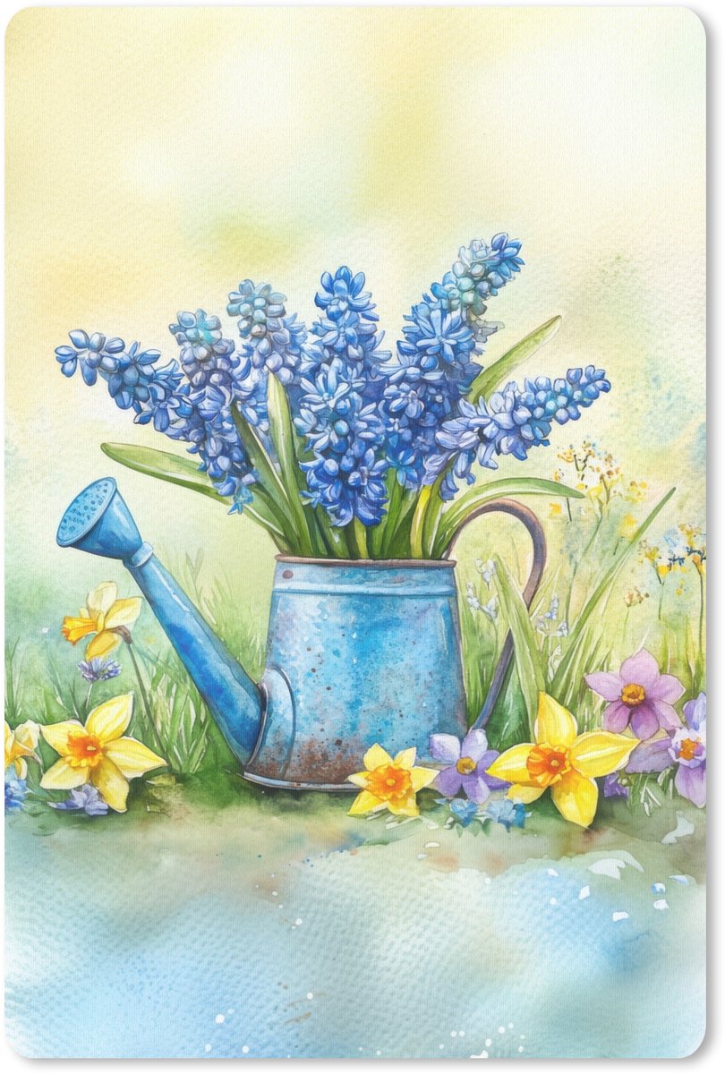 Muismat 18x27 cm - Mousepad Gieter - Lavendel - Bloesems - Muismatten