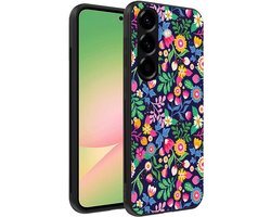 Smartphonica Telefoonhoesje Geschikt voor Samsung Galaxy A56 met bloemen opdruk - TPU backcover case flower design geschikt voor Samsung Galaxy A56