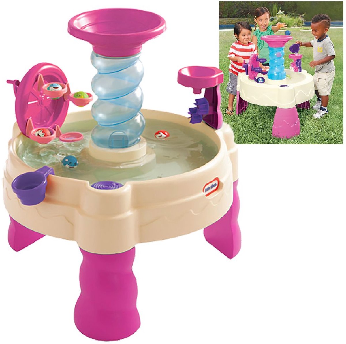 Little Tikes Spiralin' Seas - Watertafel - Roze — afbeelding 14