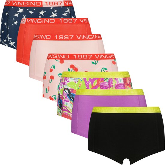 Vingino G-251-10 multi 7-pack Meisjes Onderbroek Light pink