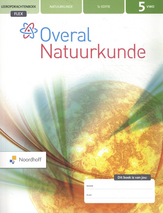 Overal Natuurkunde Flex TF 5 vwo leeropdrachtenboek - cover