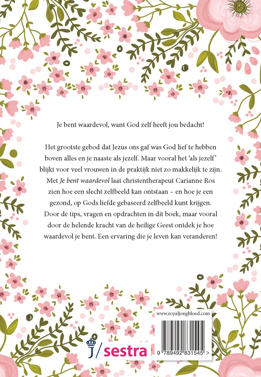 Je bent waardevol - back cover