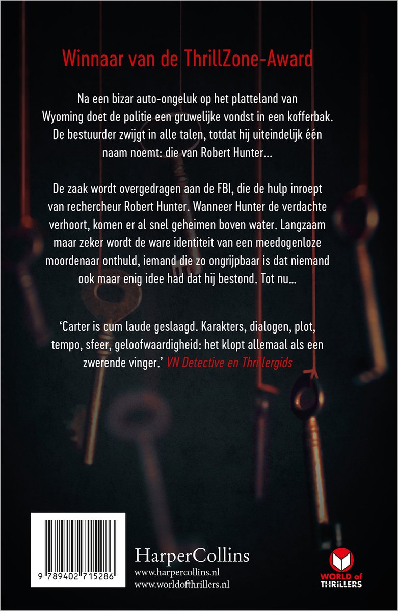 Robert Hunter 6 - De beste vriend - back cover