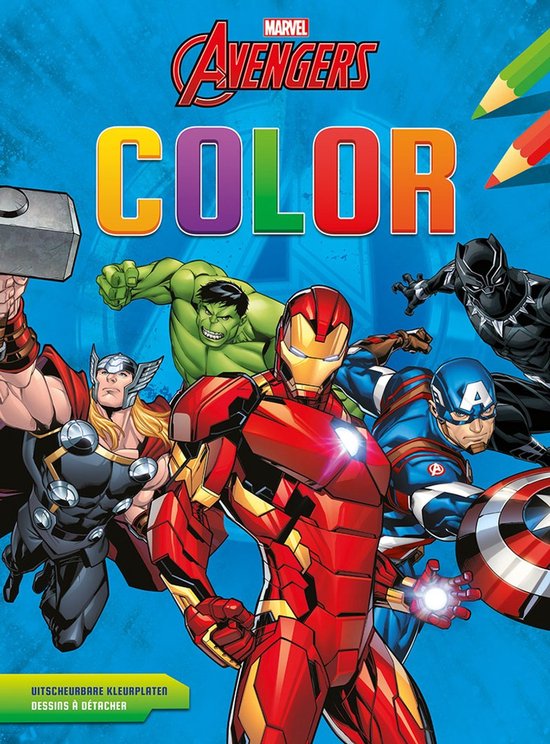 Marvel Avengers Color kleurblok / Marvel Avengers bloc de co ... - cover