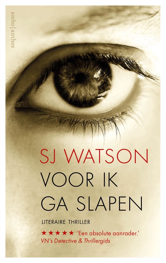 Voor ik ga slapen - cover