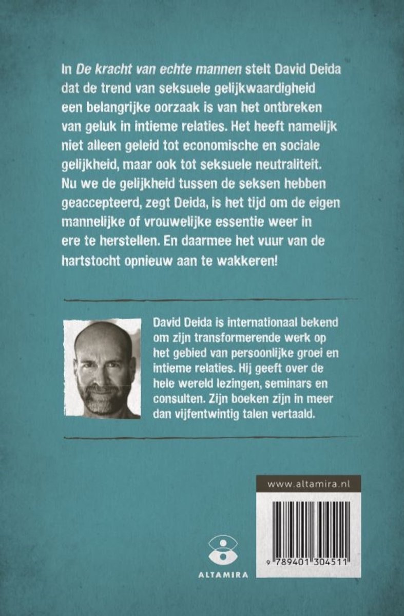 De kracht van echte mannen - back cover