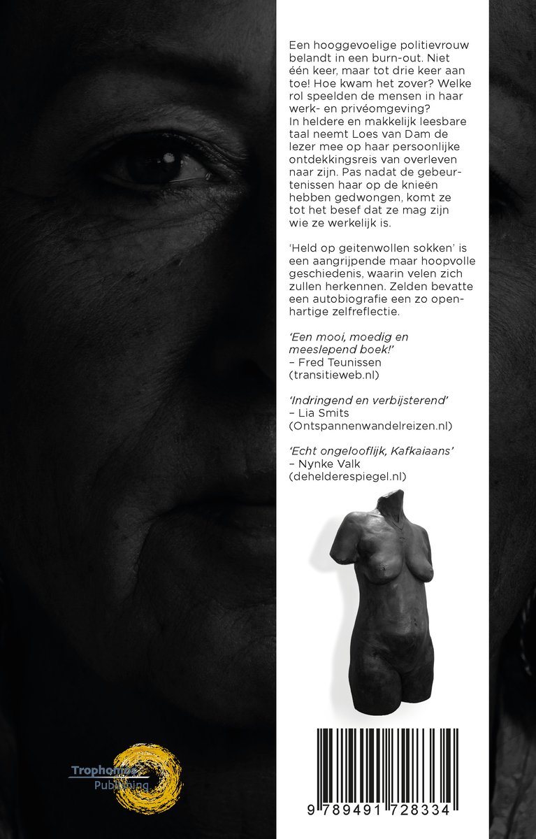 Held op geitenwollen sokken - back cover