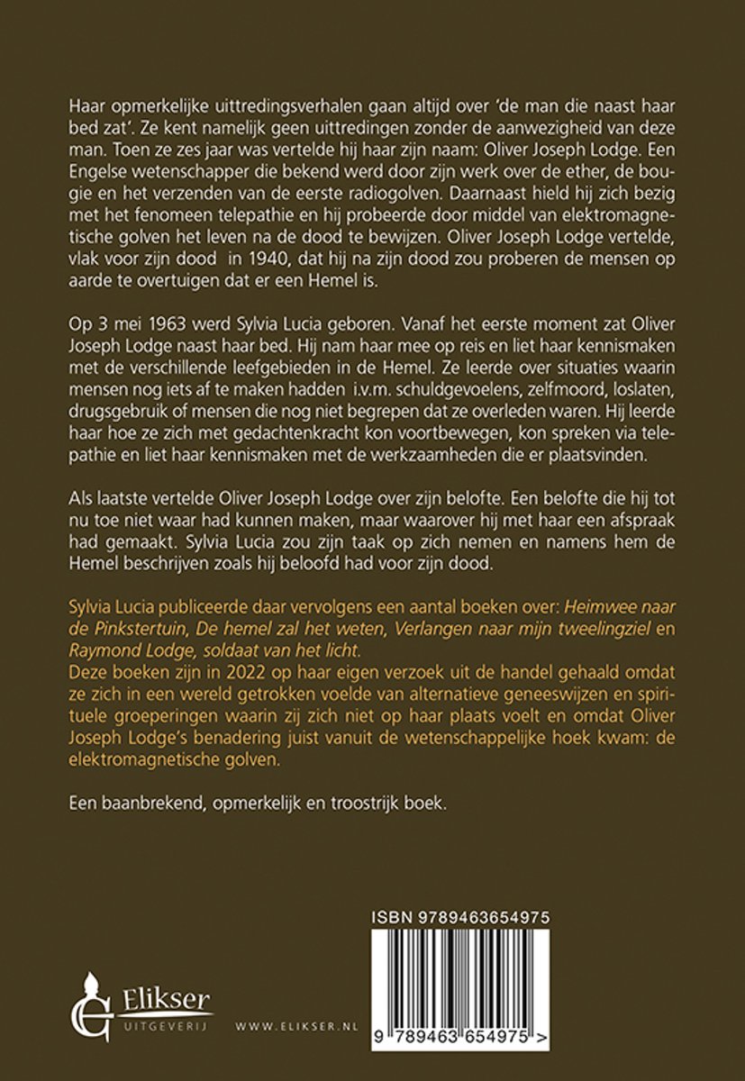 De Heilige Belofte - back cover