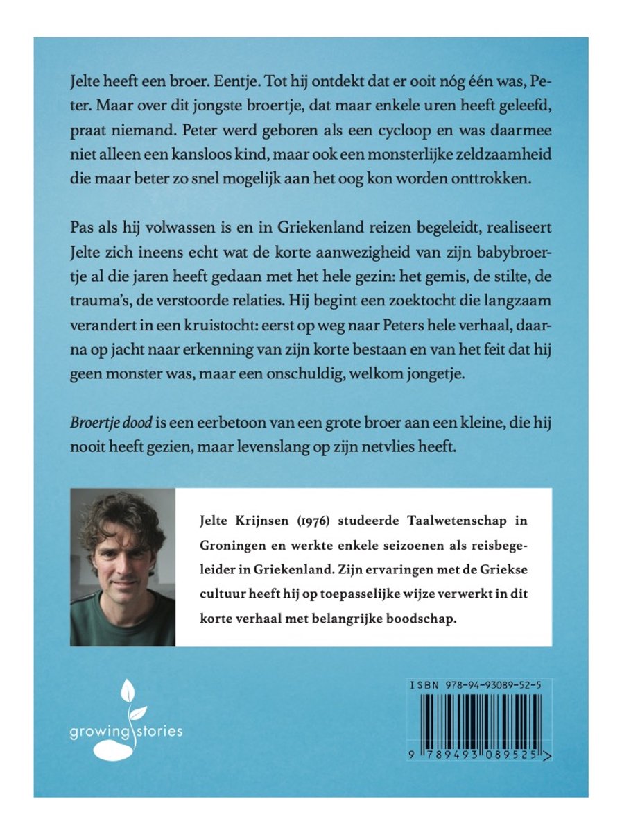 Broertje dood - back cover