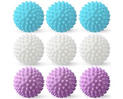 Wasbollen voor wasmachine-Drogerballen-Drogerballen voor wasdroger-voor het reinigen van kleding thuis, herbruikbaar-9 stuks