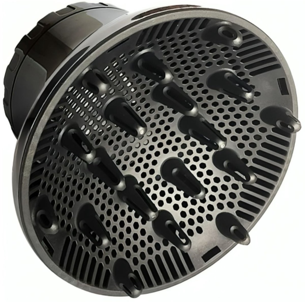 Diffuser Opzetstuk - Krulborstel voor Fohn Universeel - Multistyler - Zwart