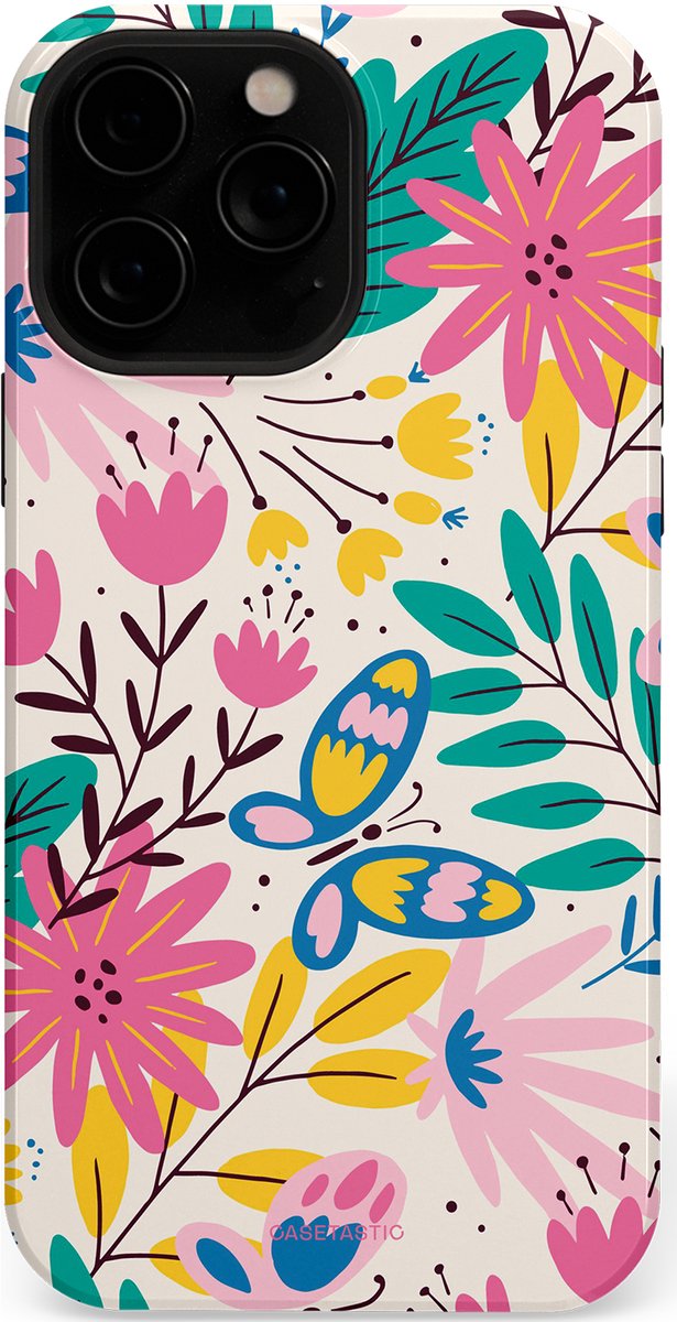 Casetastic Hoesje Geschikt voor Apple iPhone 13 Pro Magsafe - Stijlvolle Beschermende Duo-layer Case - Lente Leven