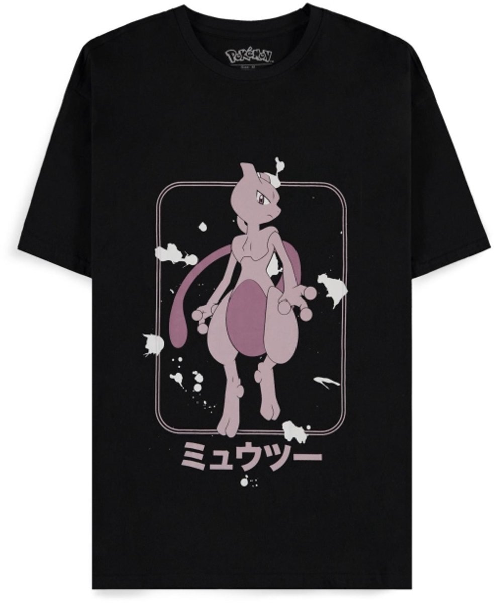 Pokémon - Mewtwo Heren T-shirt - L - Zwart