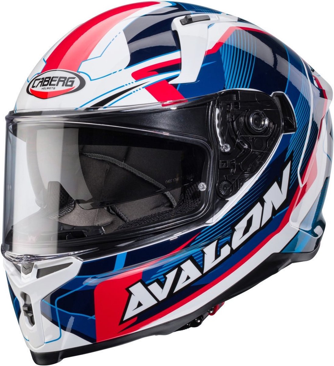 Caberg Avalon X Optic Wit Blauw Rood Integraalhelm - Helm
