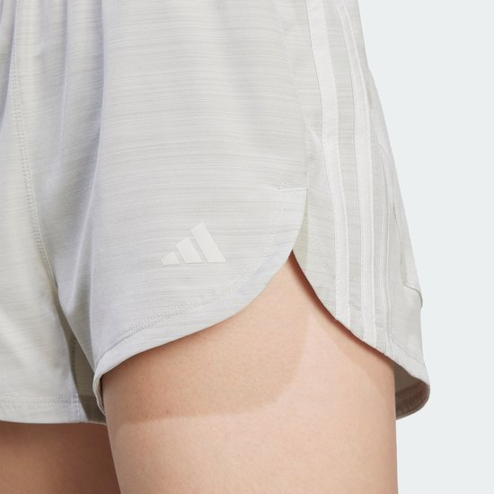 Short d'entraînement tissé taille haute adidas Performance Pacer 3 bandes - Femme - Grijs- XS 8 cm