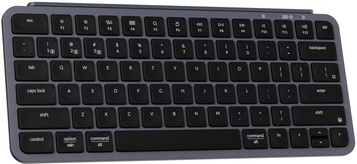 Keychron B1 Pro - Toetsenbord - Draadloos - US QWERTY - 75% - Bluetooth - Laag Profiel - Space Grey thumbnail 4