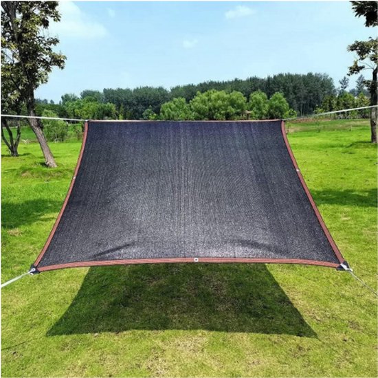 Zonnezeil, 2 x 6 m, met 90% schaduweffect, tuin, UV-beschermingsnet, balkonnet, ademend