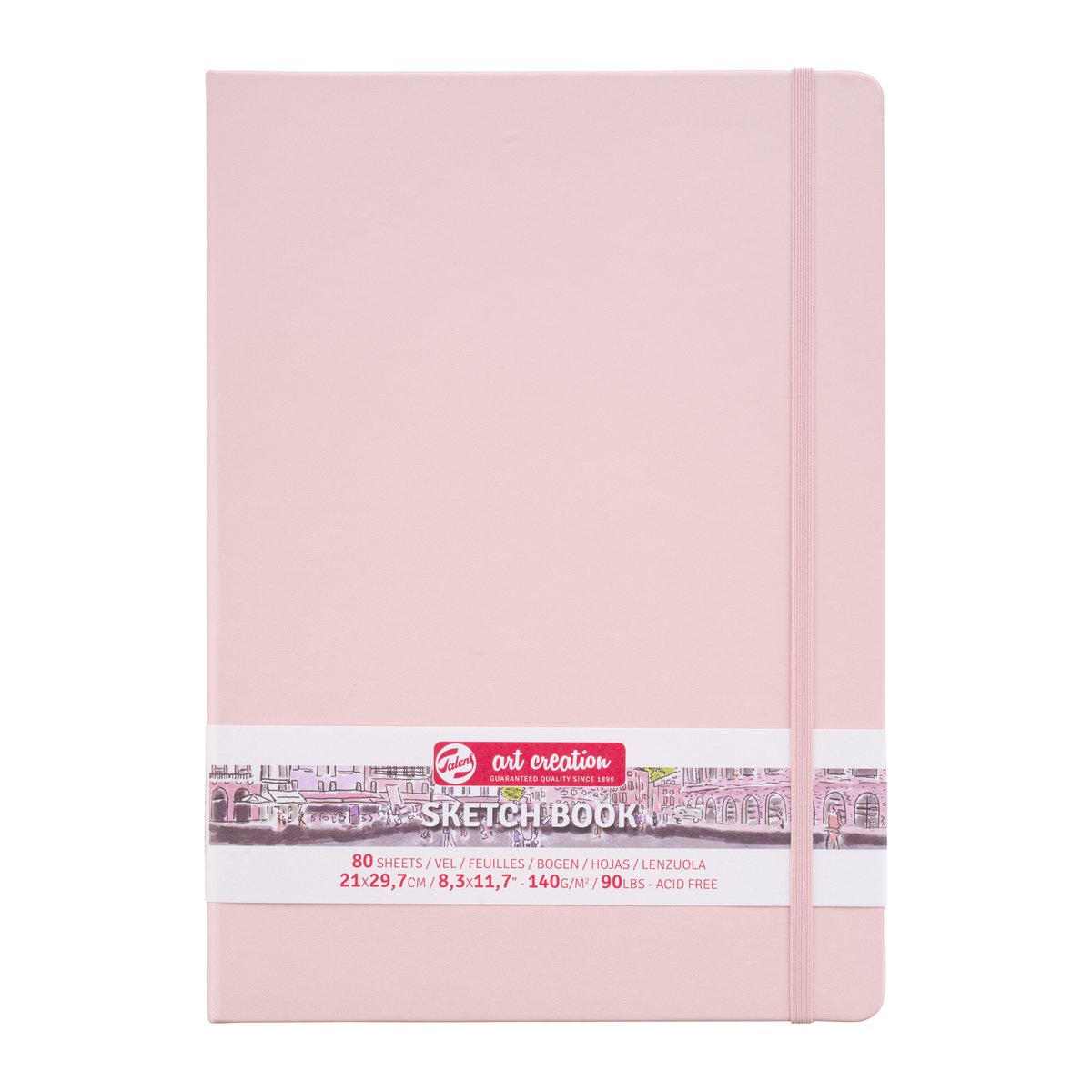 Schetsboek talens art creation 210x300mm roze | 5 stuks