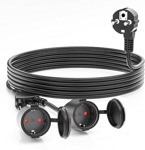 Masterplug Pro-XT Kabelhaspel, 50 m, verlenging 4 Schuko, verlengkabel