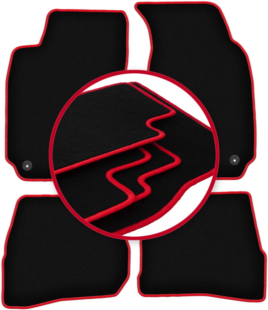 CARLUX-RED automatten voor: Volkswagen Passat B5 sedan, stationwagen, variant (1996-2001)