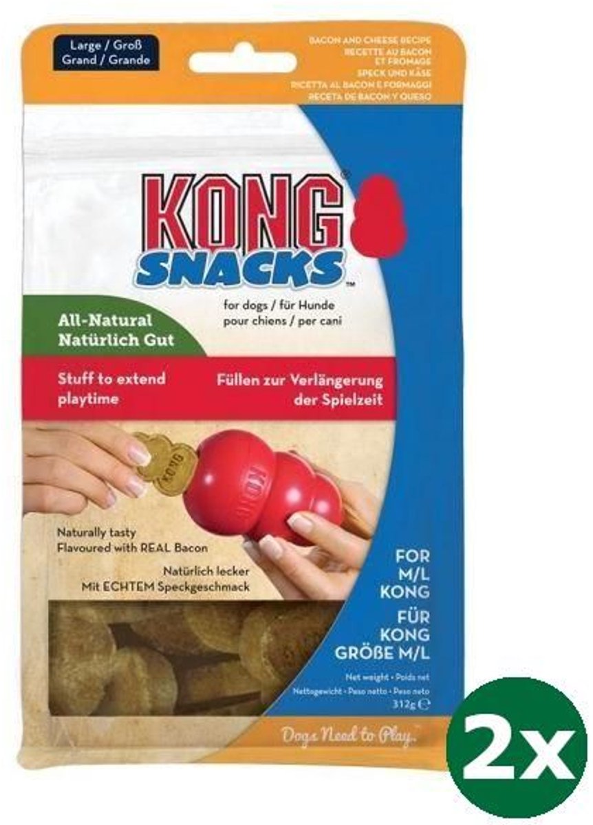 Kong snacks bacon / cheese 2x Large 300 gr