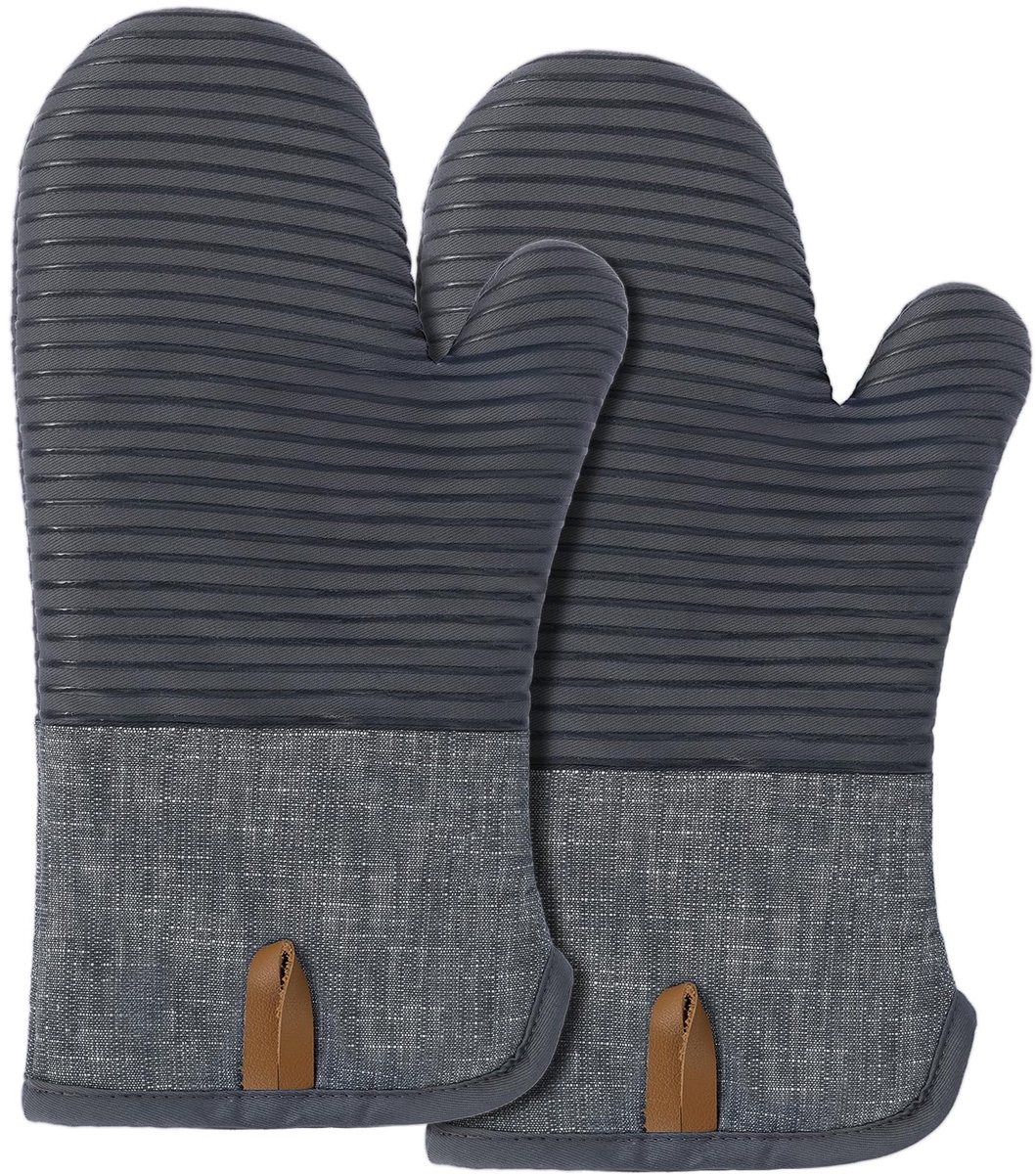 Unyqoos® Extra Lange Hittebestendige Ovenhandschoenen voor Veelzijdig Gebruik in de Keuken - Set van 2