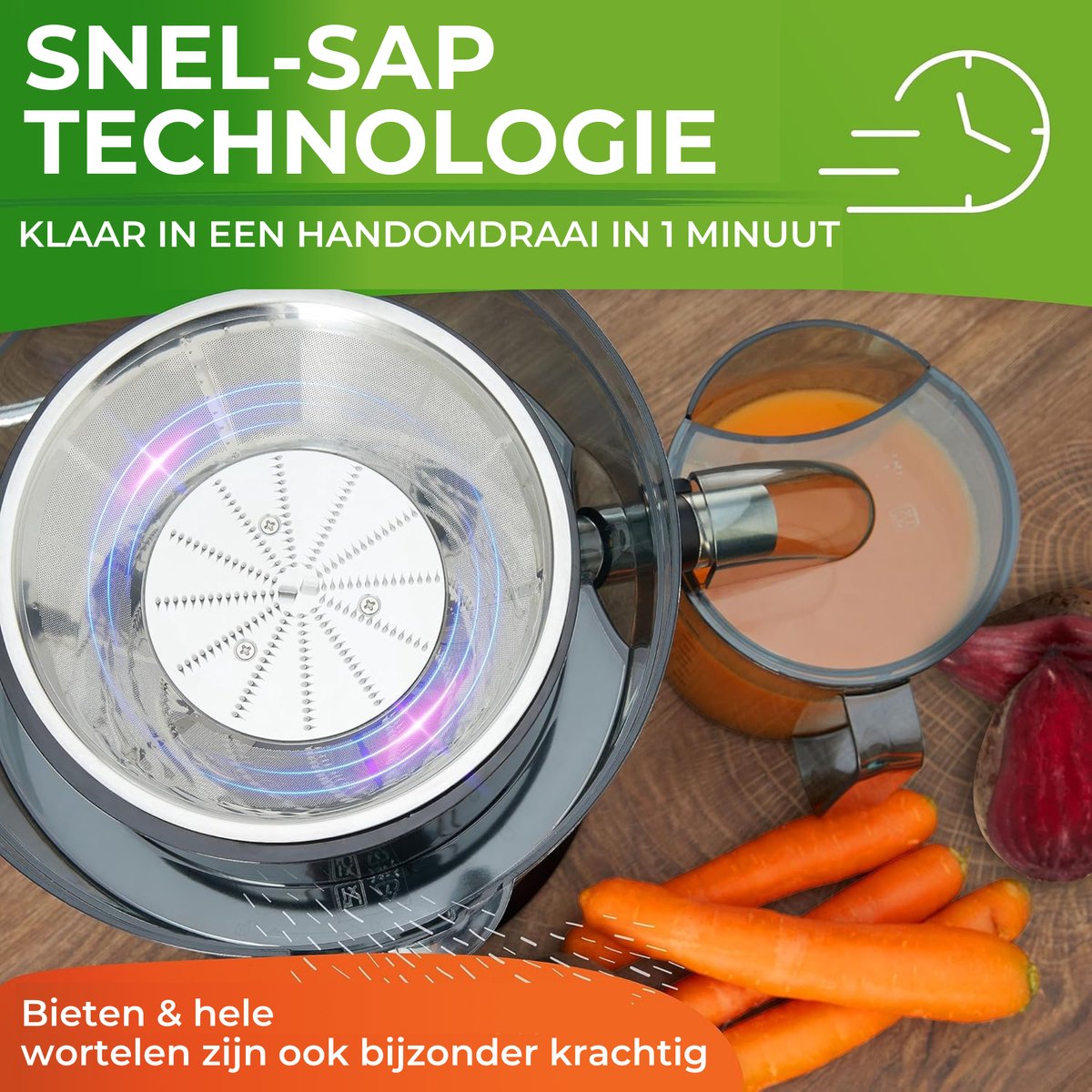 Nutrilovers testwinnaar QUICK-JUICER roestvrijstalen fruit thumbnail 5