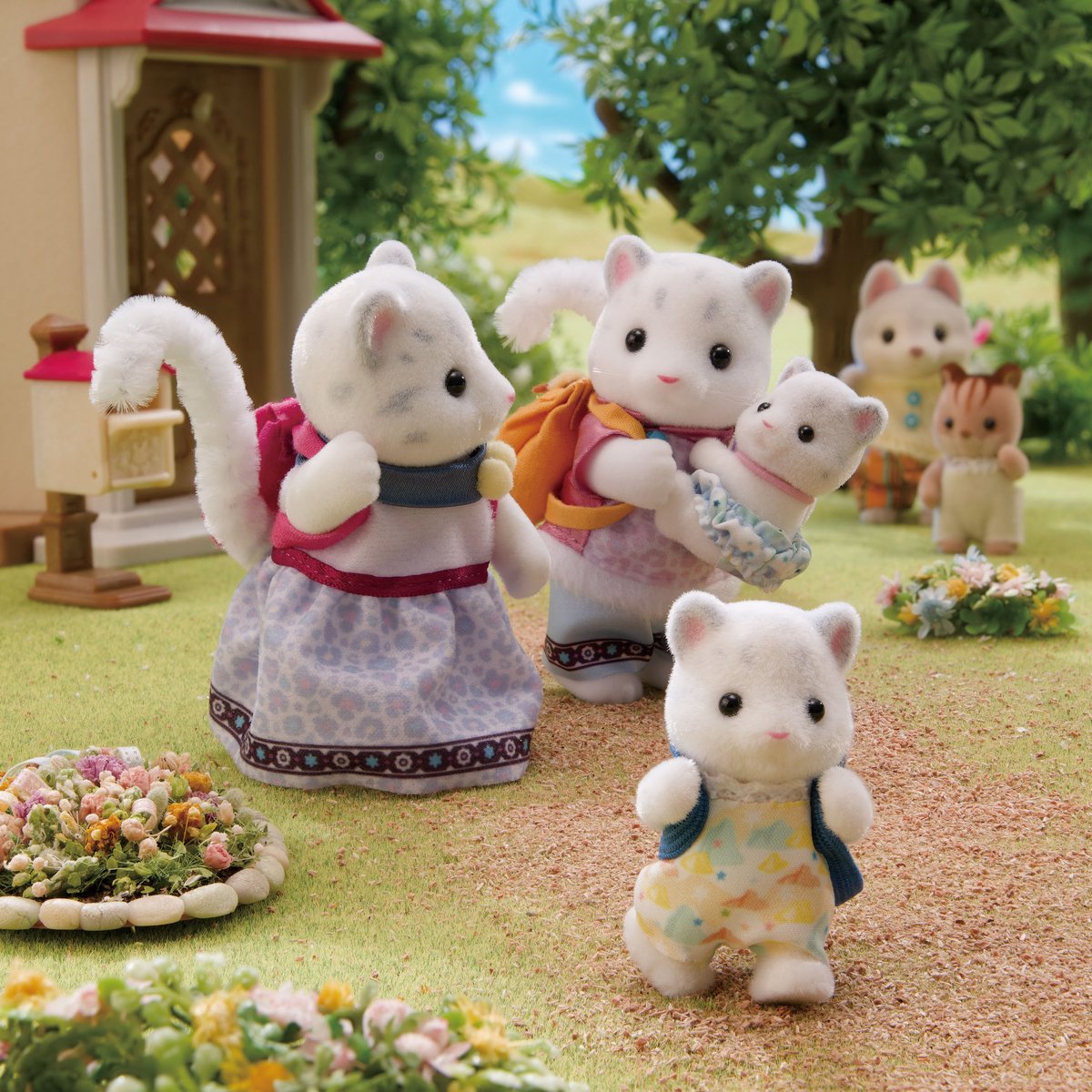 Sylvanian Families Sneeuwluipaard Familie - 4 fluweelzachte figuren - 5814 — cadeau in Spellen & Speelgoed - foto 6