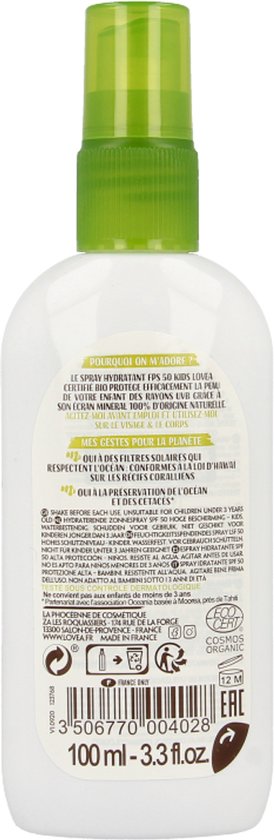 Lovea Sun Crème solaire Sun Bio Spray Kids SPF50 100 ml