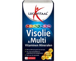 Lucovitaal Visolie & multi vitaminen mineralen 60 Capsules