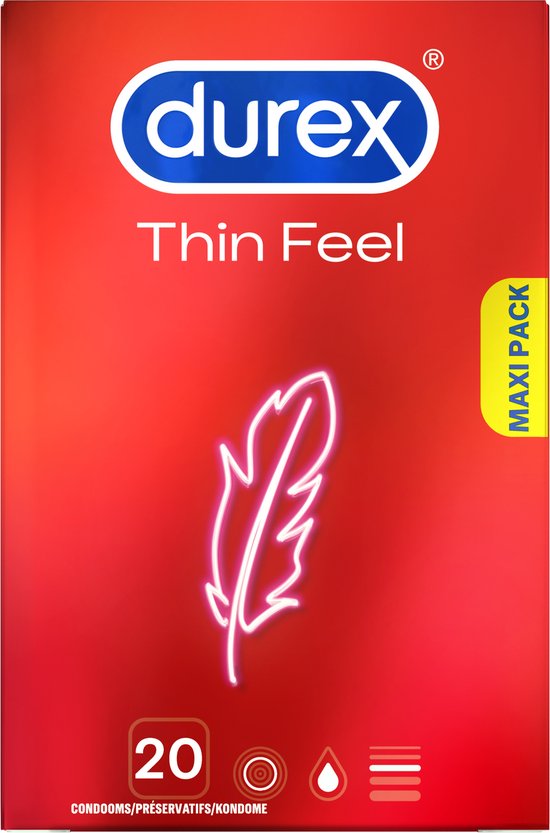 Condooms - Durex Condooms - Thin Feel - Extra Dun - 20 stuks