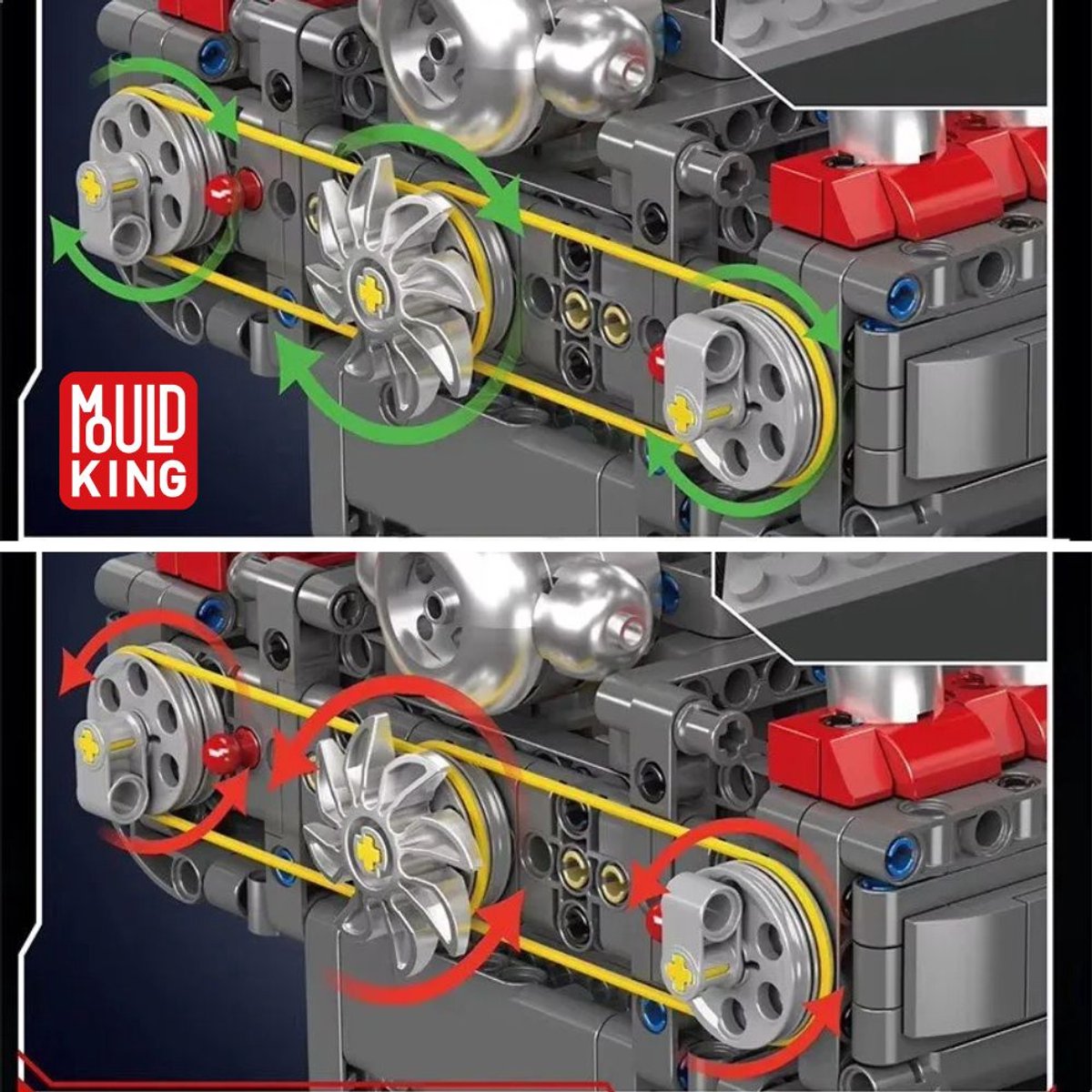 Mould King 10193 Boxer Engine formule 1 Educatief motor bouwset | Speed champions modelbouw | Creator classic bouwpakket | Technische F1 speelgoed ideas voor expert volwassenen & kinderen | compatibel met lego of mega | 609 bloks — afbeelding 11