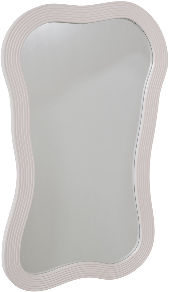 Fragix Wandspiegel Wavy 80x50 Ivory hout