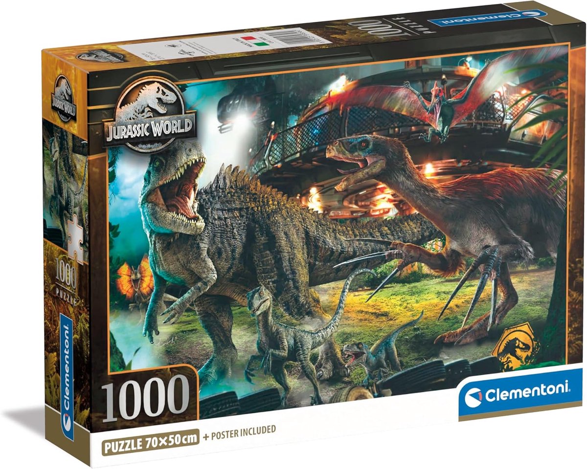 Jurassic World Puzzel 1000 Stukjes voor Volwassenen - Puzzelplezier voor 14-99 Jaar