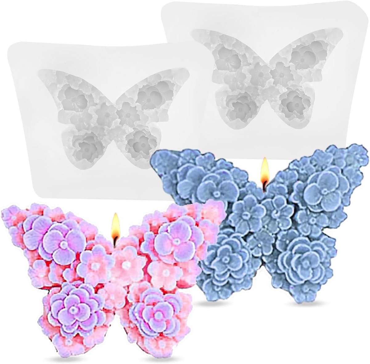 Horlogekast Beschermhoes Strass Cover Telefoon Charmes - 6 Stuks - Wit Accessoires