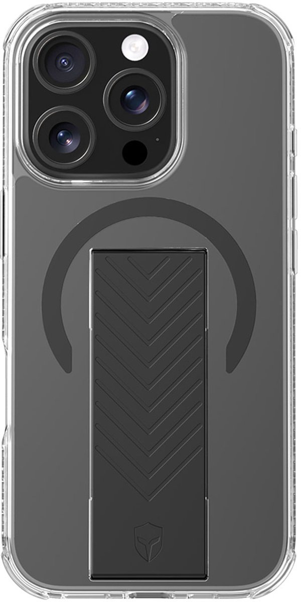 iPhone 16 Pro hoes transparant ForceCase met MagSafe, extreme valbescherming 3m, anti-geel, schouderriem - Afbeelding 4